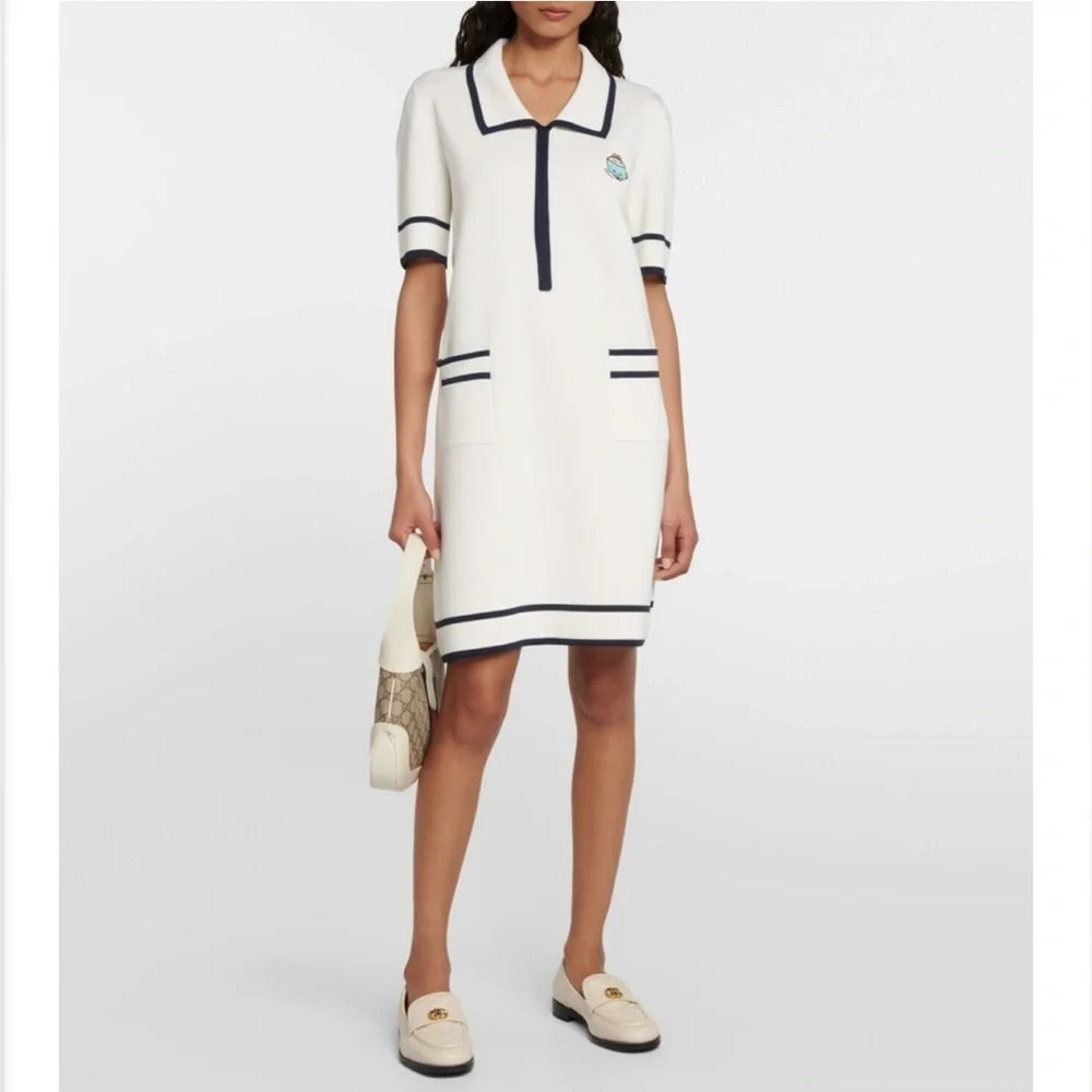 Gucci X Angela Nguyen Kawaii Embroidered Silk Blend Mini Dress Size Small - Picture 9 of 9